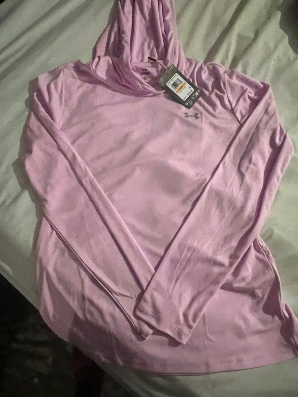 Under Armour Light Pink Performance Hooded Pullover